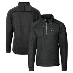 Baltimore Ravens Cutter & Buck Helmet Mainsail Sweater-Knit Half-Zip Pullover Jacket Charcoal