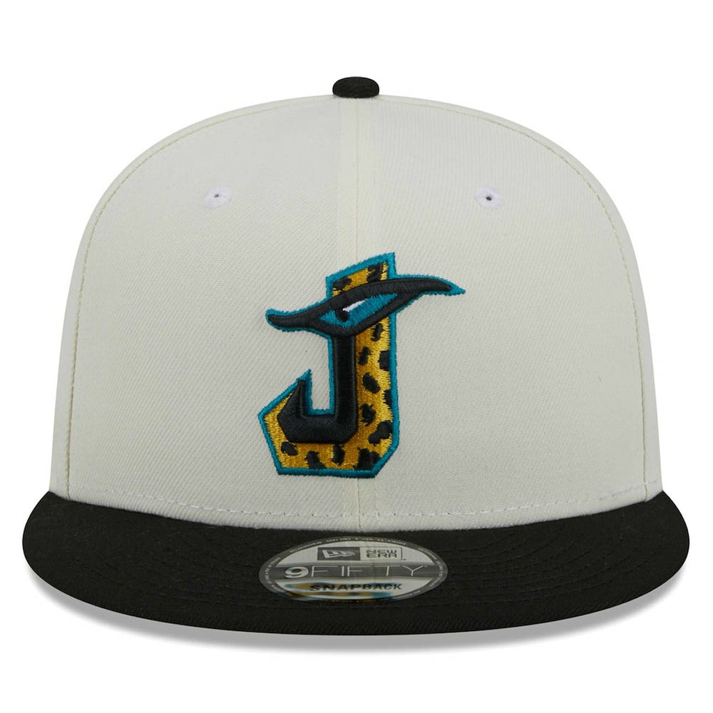 Jacksonville Jaguars New Era City Originals 9FIFTY Snapback Hat Cream/Black