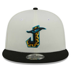 Jacksonville Jaguars New Era City Originals 9FIFTY Snapback Hat Cream/Black