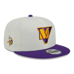 Minnesota Vikings New Era City Originals 9FIFTY Snapback Hat Cream/Purple