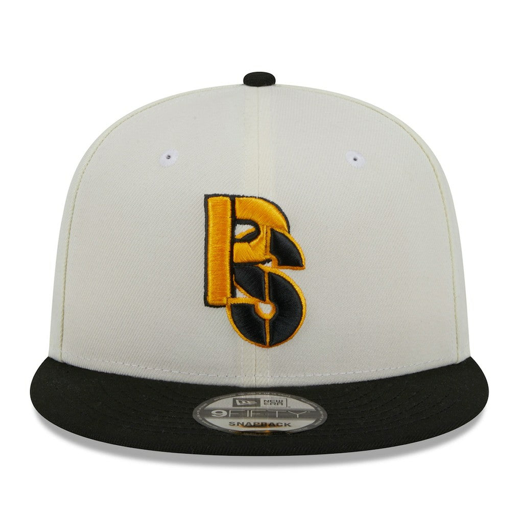 Pittsburgh Steelers New Era City Originals 9FIFTY Snapback Hat Cream/Black
