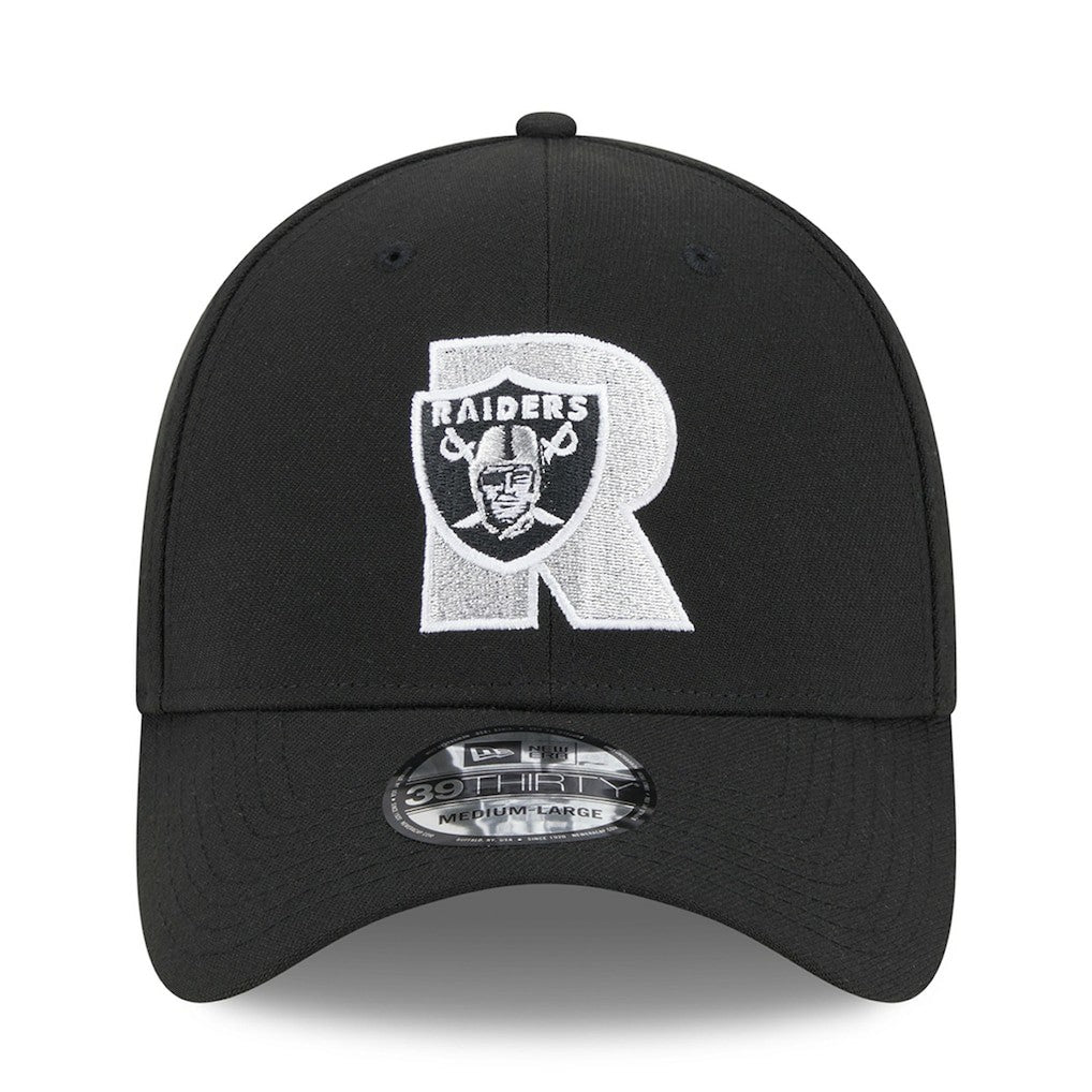 Las Vegas Raiders New Era City Originals 39THIRTY Flex Hat Black