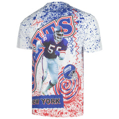 New York Giants Retired Player Name & Number Burst T-Shirt White
