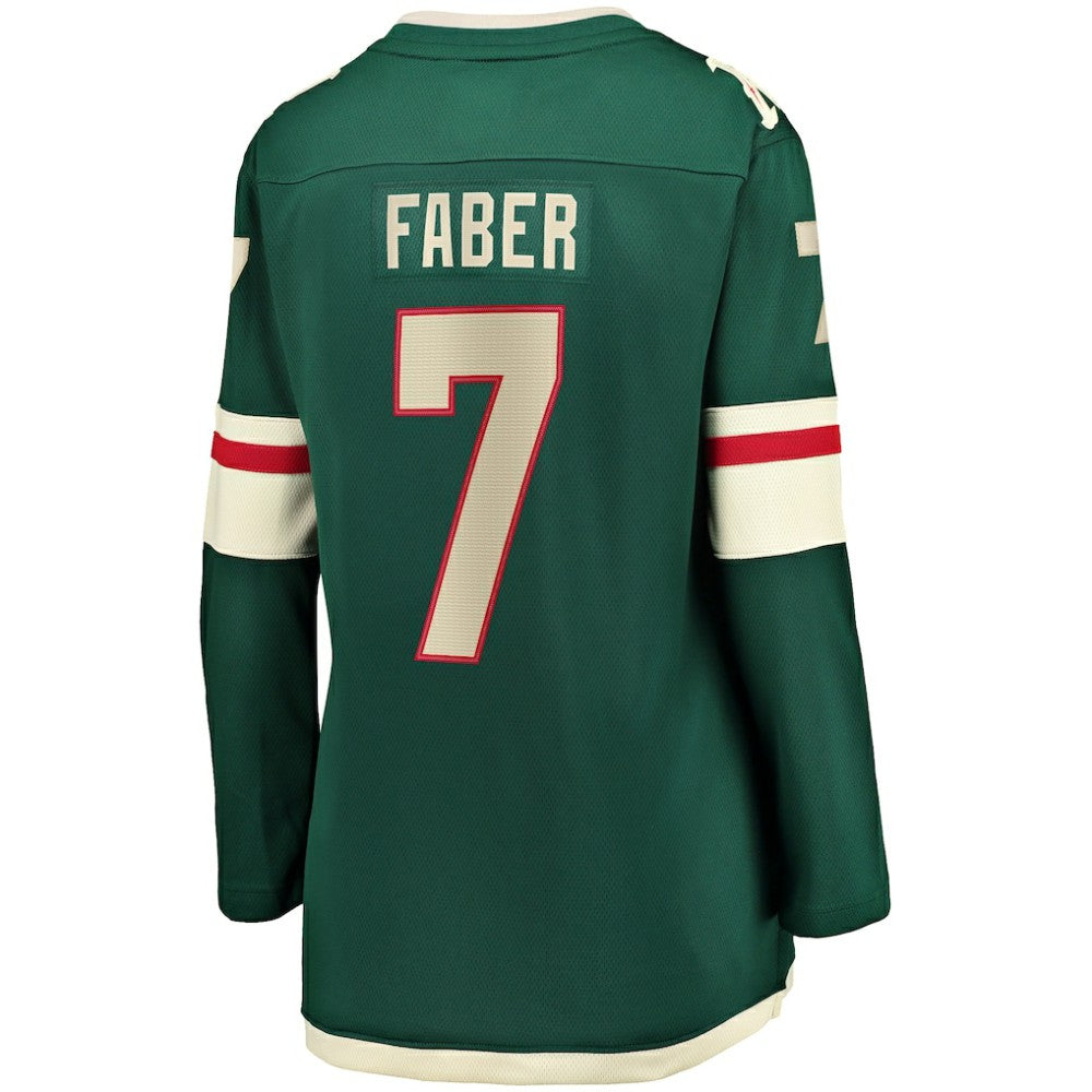 NHL Brock Faber Minnesota Wild Fanatics Women's Home Breakaway Player Jersey - Green