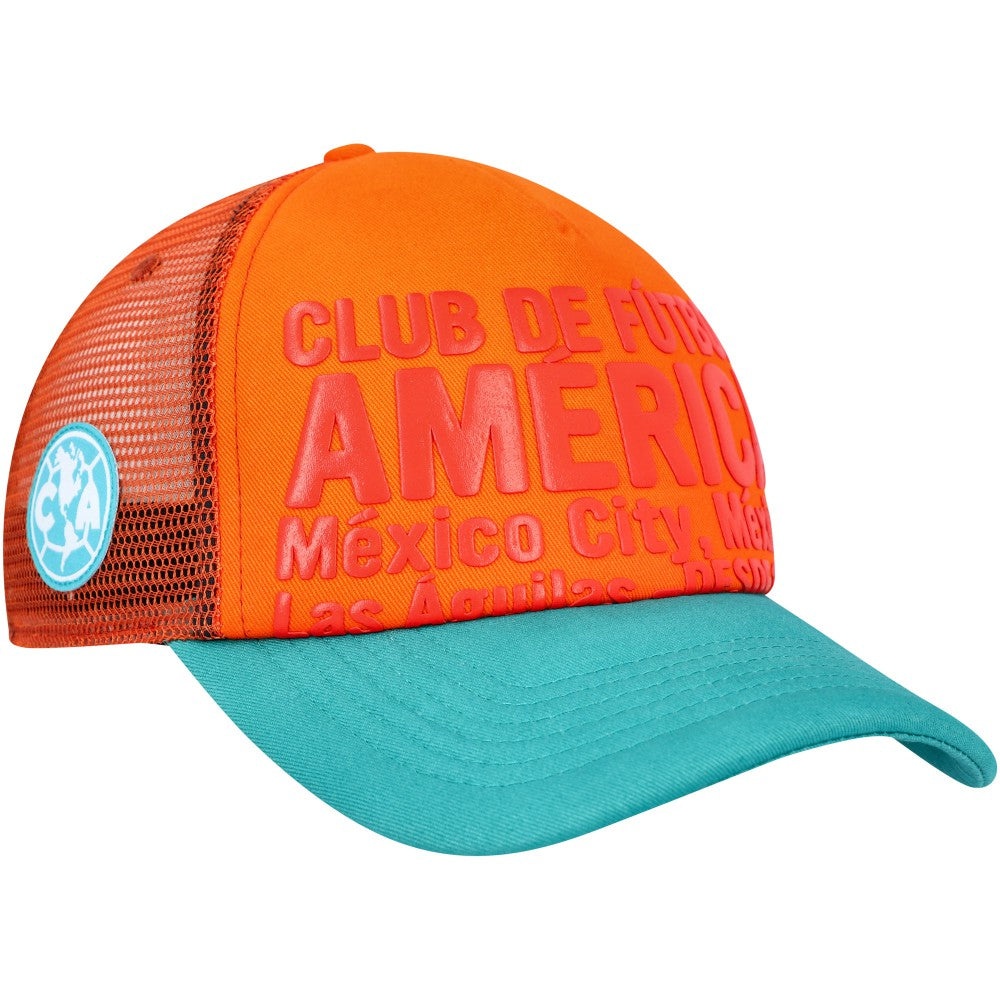 Club America Club Gold Adjustable Hat Orange