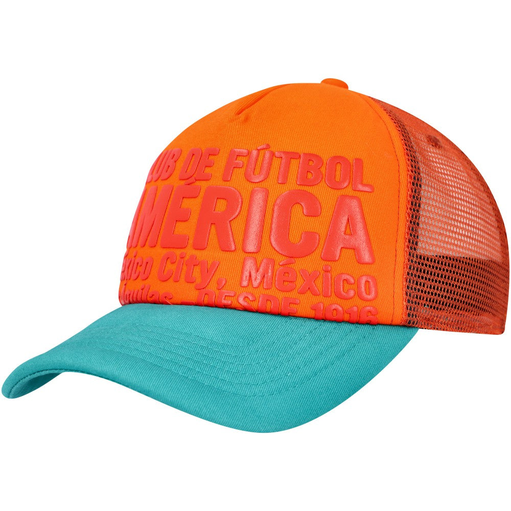 Club America Club Gold Adjustable Hat Orange