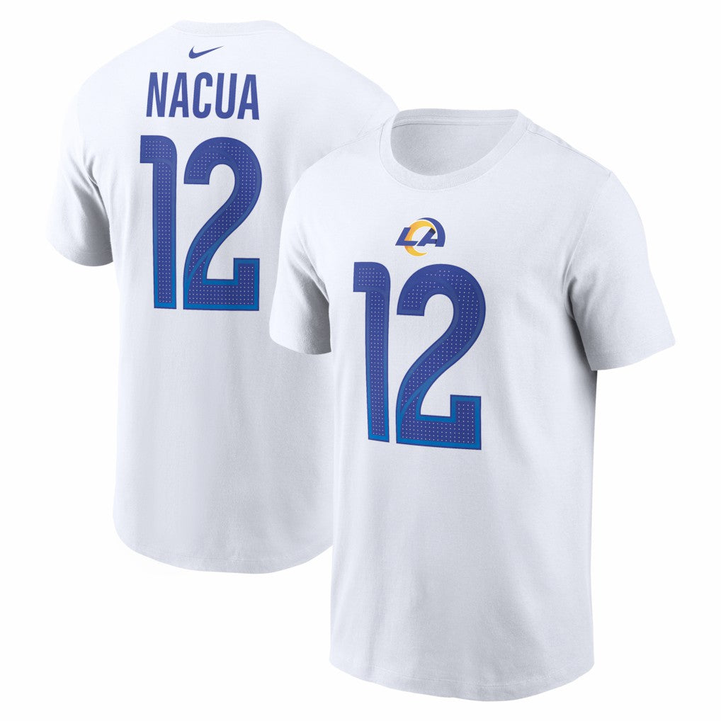 Puka Nacua Los Angeles Rams Player Name & Number T-Shirt White