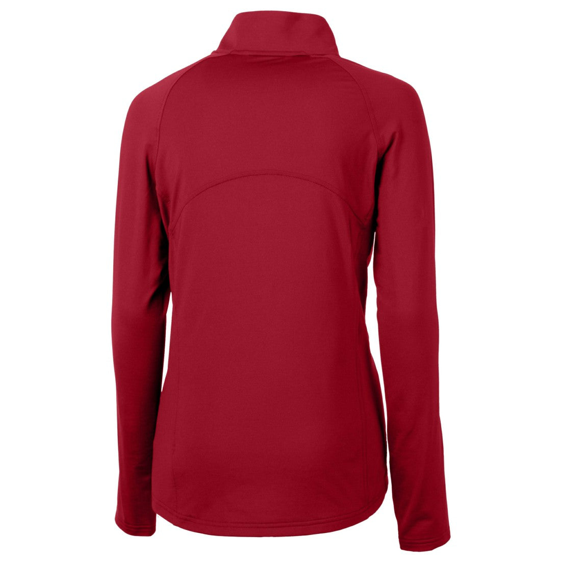 Houston Texans Cutter & Buck Women's Helmet Logo Adapt Eco Knit Stretch Recycled Half-Zip Pullover Top Red