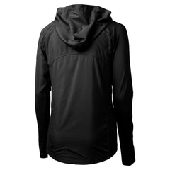 Kansas City Chiefs Cutter & Buck Women's Helmet Logo Adapt Eco Knit Hybrid Recycled Full-Zip Hoodie Black