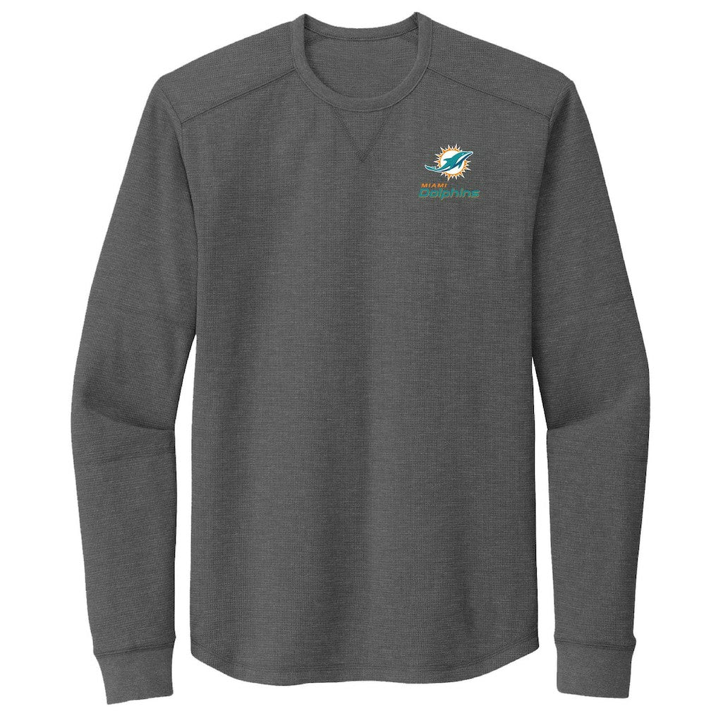 Miami Dolphins Dunbrooke Cavalier Thermal Long Sleeve T-Shirt Heather Gray