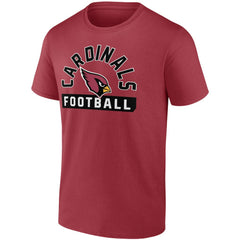 Arizona Cardinals Two-Pack 2023 Schedule T-Shirt Combo Set Cardinal/White