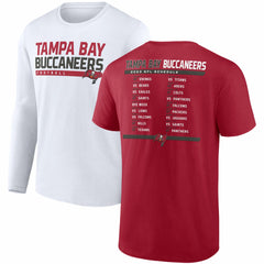 Tampa Bay Buccaneers Two-Pack 2023 Schedule T-Shirt Combo Set Red/White