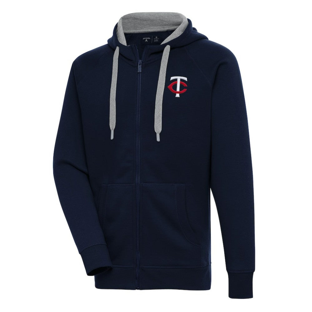 Minnesota Twins Antigua Victory Full-Zip Hoodie - Navy Hoodies