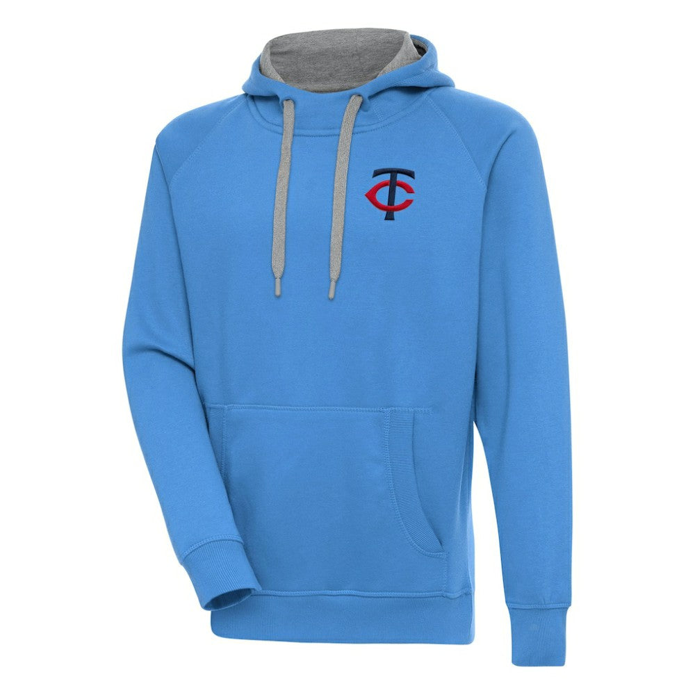 Minnesota Twins Antigua Victory Pullover Hoodie - Light Blue Hoodies