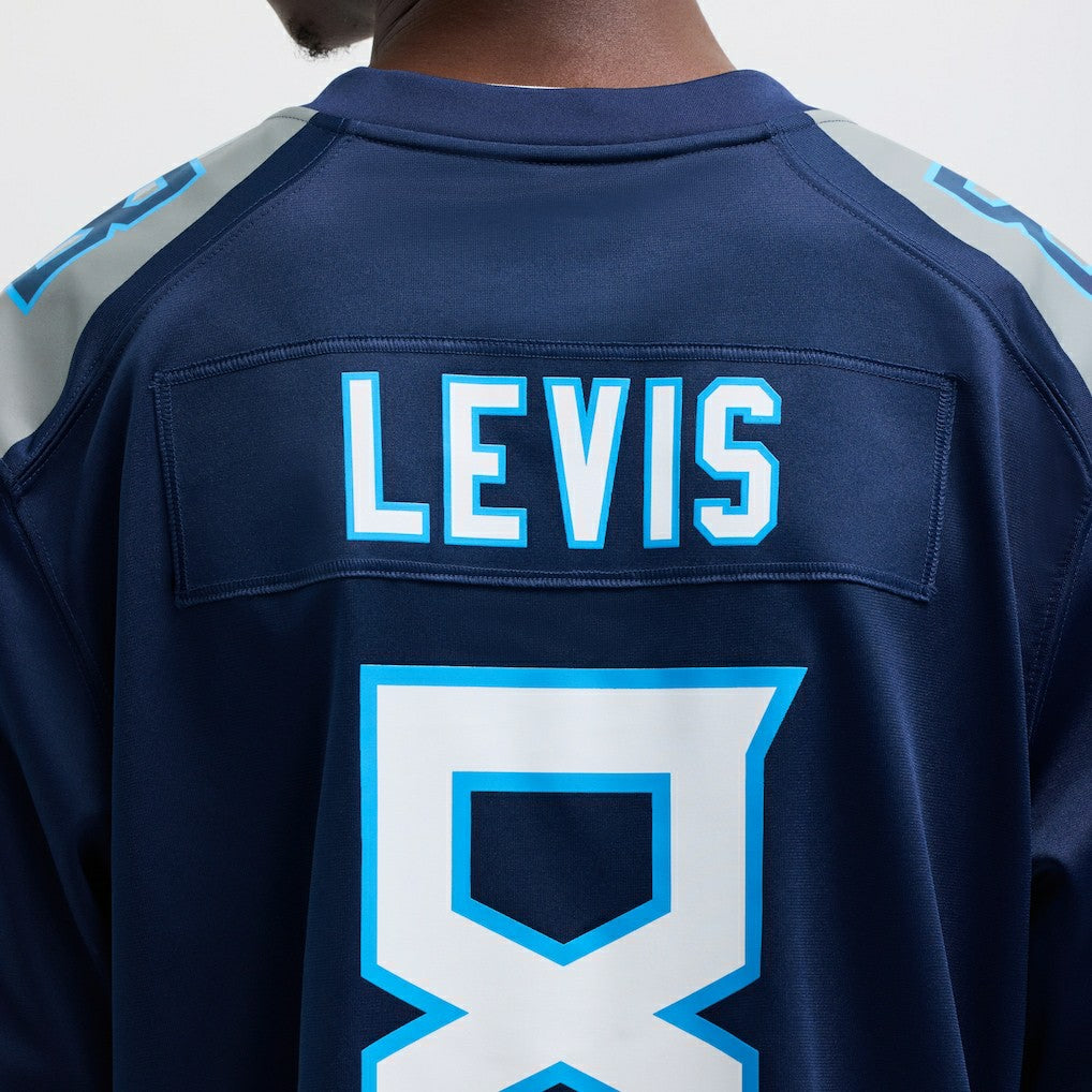 Will Levis Tennessee Titans Game Jersey Navy