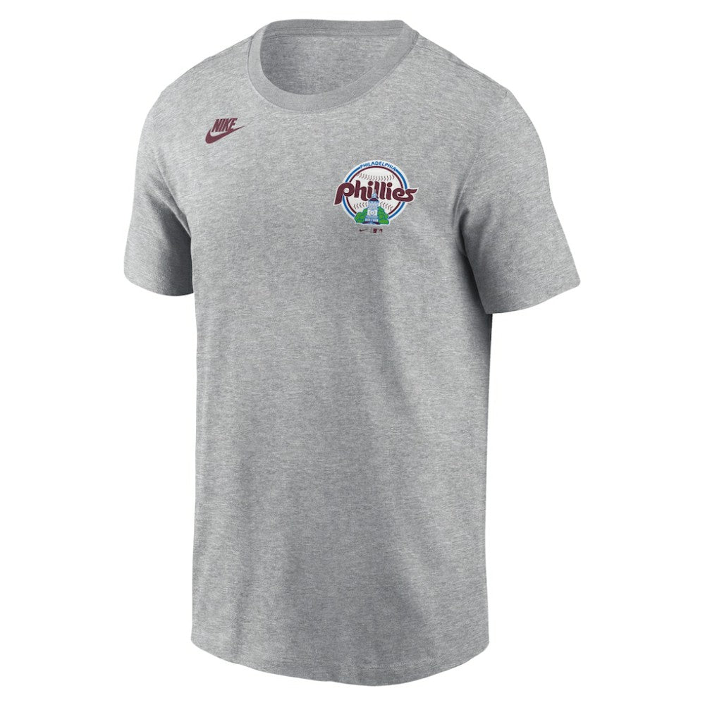 Philadelphia Phillies Nike Cooperstown Collection T-Shirt - Heather Gray T-shirts