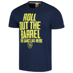 Milwaukee Brewers Homage Gangs All Here Hyper Local Tri-Blend T-Shirt - Navy T-shirts
