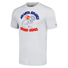 Atlanta Braves Homage Doodle Collection Young Guns Tri-Blend T-Shirt - Gray T-shirts