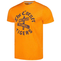 Detroit Tigers Homage Doodle Collection The Corner Tri-Blend T-Shirt - Orange T-shirts