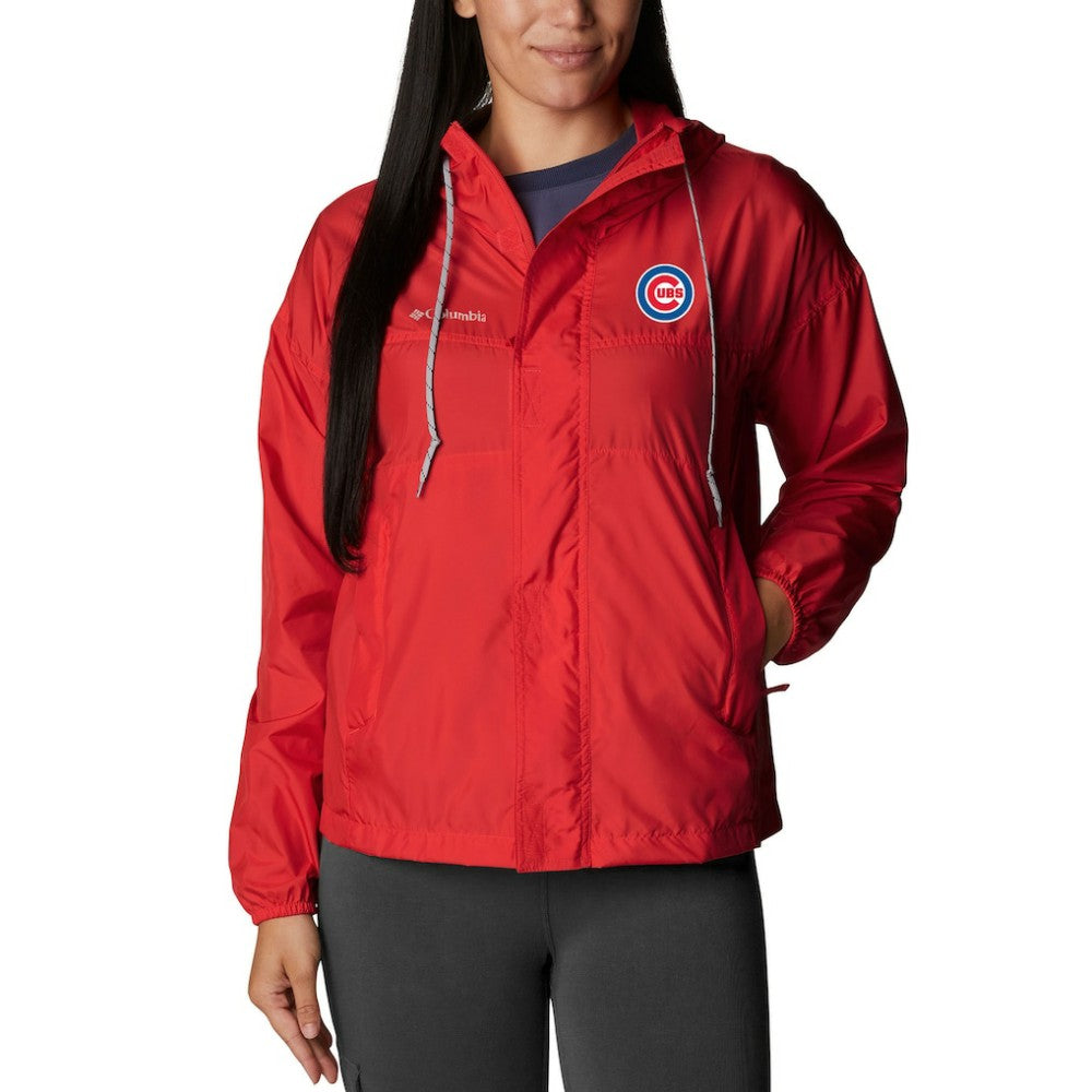Chicago Cubs Columbia Women's Flash Challenger Full-Zip Windbreaker Jacket - Red Jackets