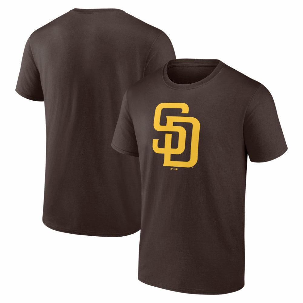 San Diego Padres Logo Athletic Official Logo T-Shirt - Brown T-shirts