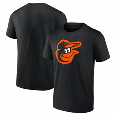 Baltimore Orioles Logo Athletic Official Logo T-Shirt - Black T-shirts