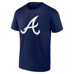 Atlanta Braves Logo Athletic Official Logo T-Shirt - Navy T-shirts