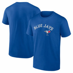 Toronto Blue Jays Logo Athletic Wordmark T-Shirt - Royal T-shirts