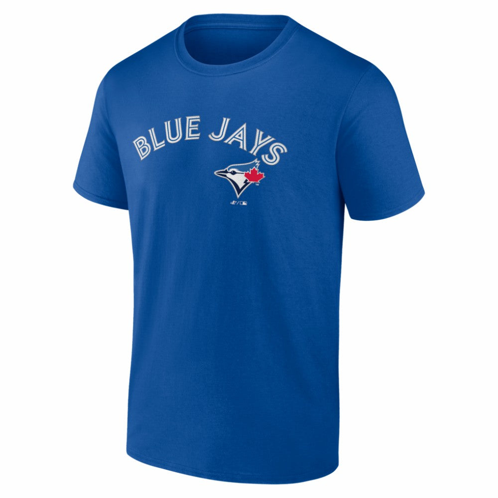 Toronto Blue Jays Logo Athletic Wordmark T-Shirt - Royal T-shirts