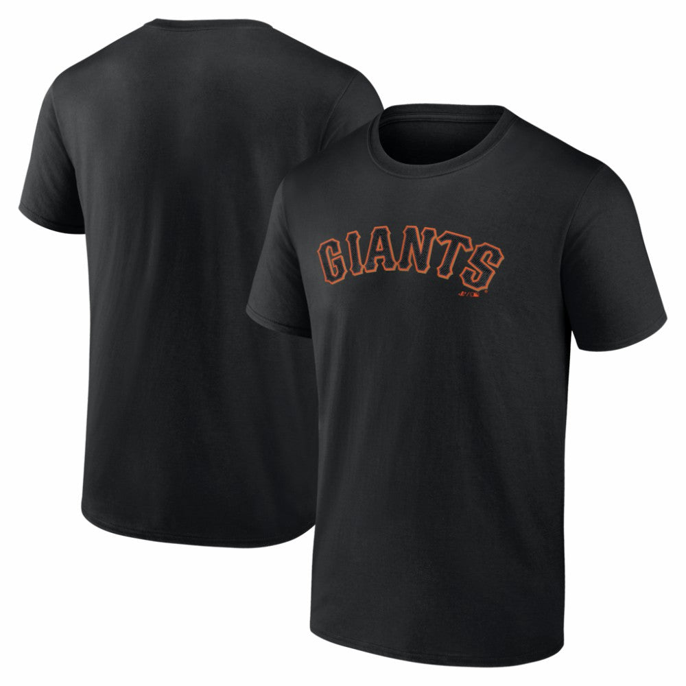 San Francisco Giants Logo Athletic Wordmark T-Shirt - Black T-shirts