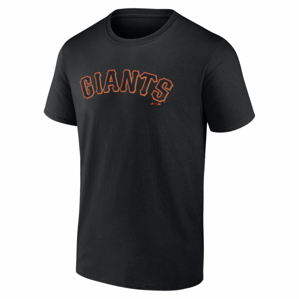 San Francisco Giants Logo Athletic Wordmark T-Shirt - Black T-shirts