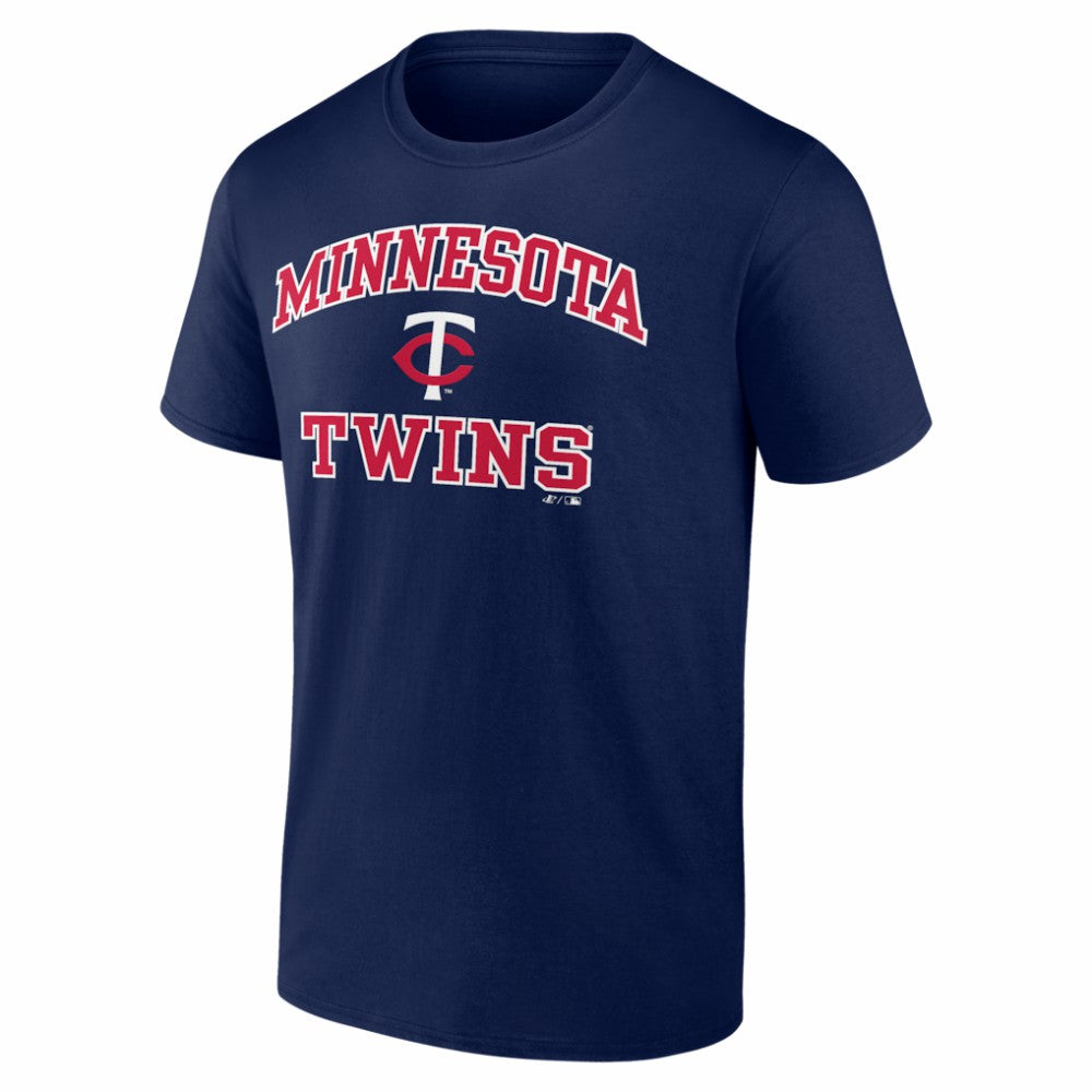 Minnesota Twins Logo Athletic Heart and Soul T-Shirt - Navy T-shirts