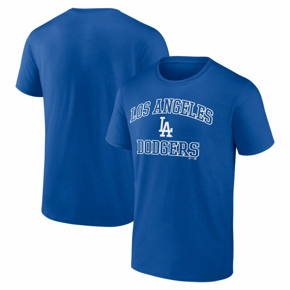 Los Angeles Dodgers Logo Athletic Heart and Soul T-Shirt - Royal T-shirts