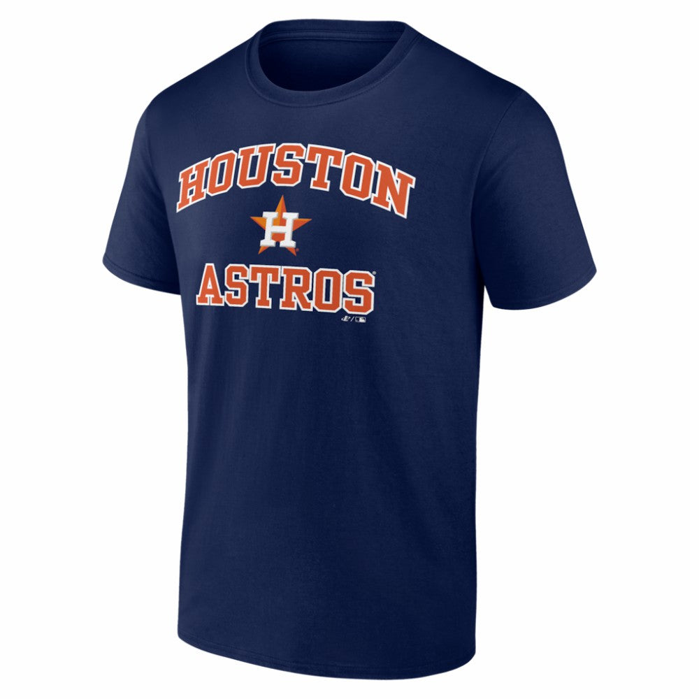 Houston Astros Logo Athletic Heart and Soul T-Shirt - Navy T-shirts