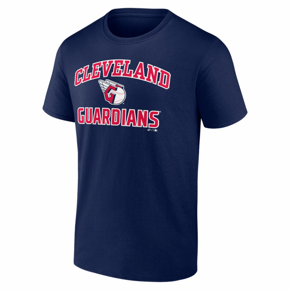 Cleveland Guardians Logo Athletic Heart and Soul T-Shirt - Navy T-shirts