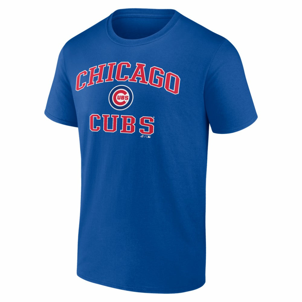 Chicago Cubs Logo Athletic Heart and Soul T-Shirt - Royal T-shirts
