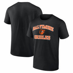 Baltimore Orioles Logo Athletic Heart and Soul T-Shirt - Black T-shirts