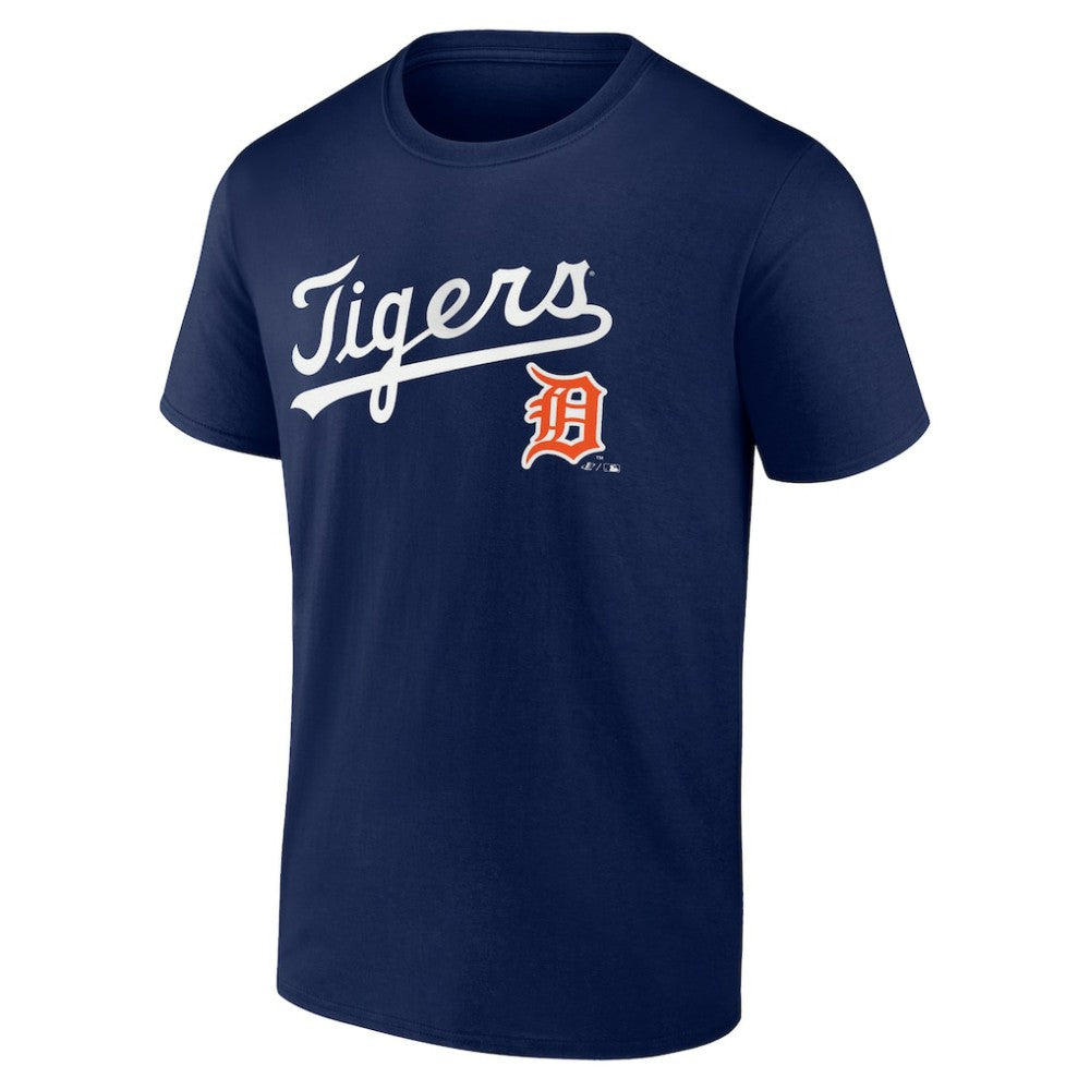 Detroit Tigers Logo Athletic Wahconah T-Shirt - Navy T-shirts