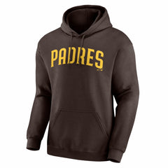 San Diego Padres Logo Athletic Wordmark Hoodie - Brown Hoodies