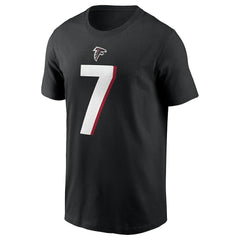 Bijan Robinson Atlanta Falcons Player Name & Number T-Shirt Black