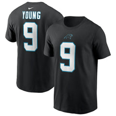 Bryce Young Carolina Panthers Player Name & Number T-Shirt Black