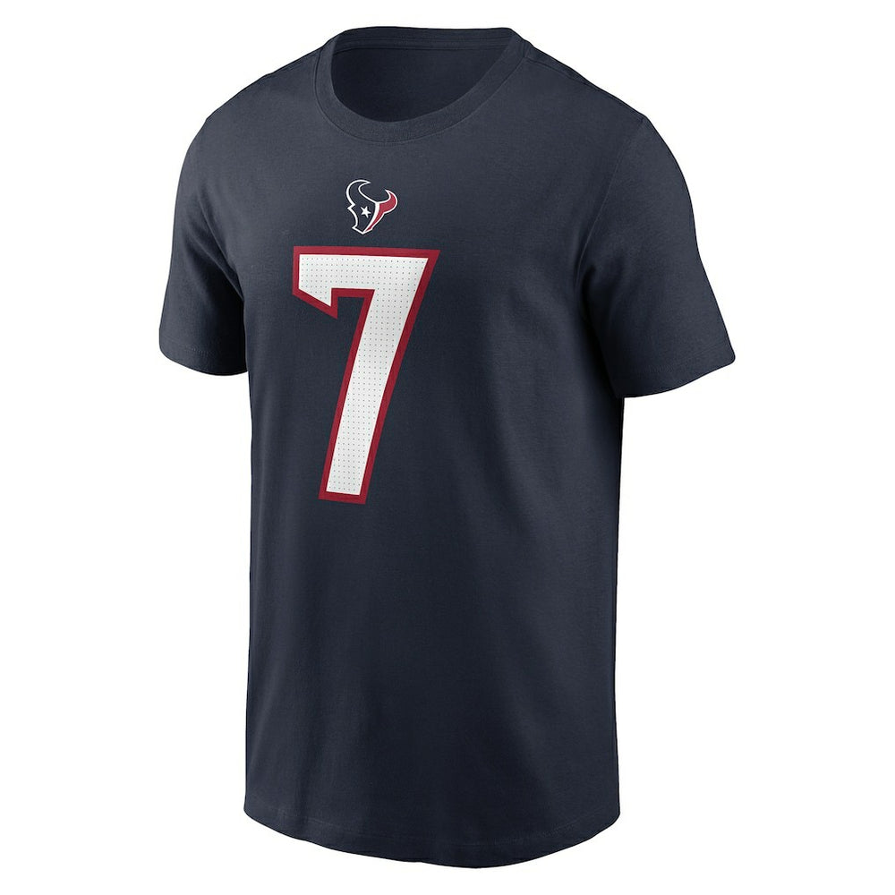 C.J. Stroud Houston Texans Player Name & Number T-Shirt Navy