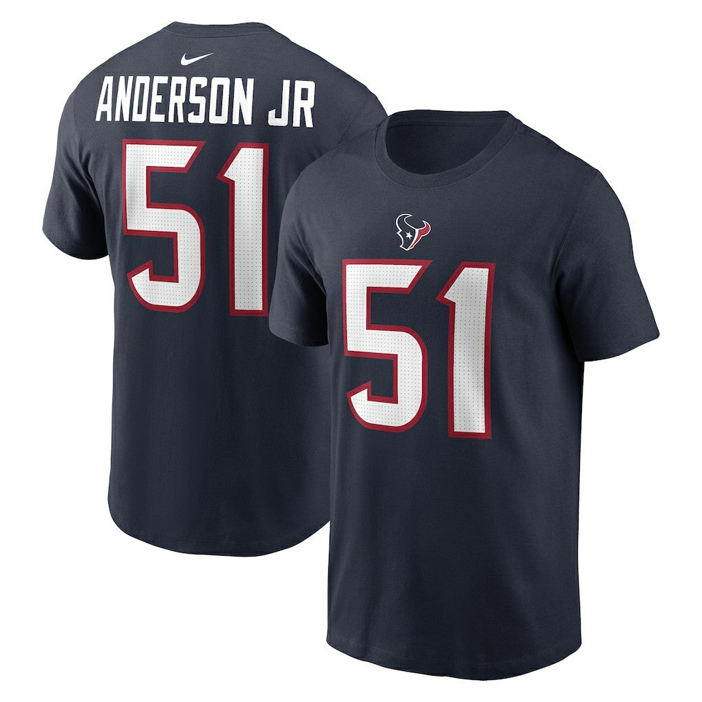 Will Anderson Jr. Houston Texans Player Name & Number T-Shirt Navy
