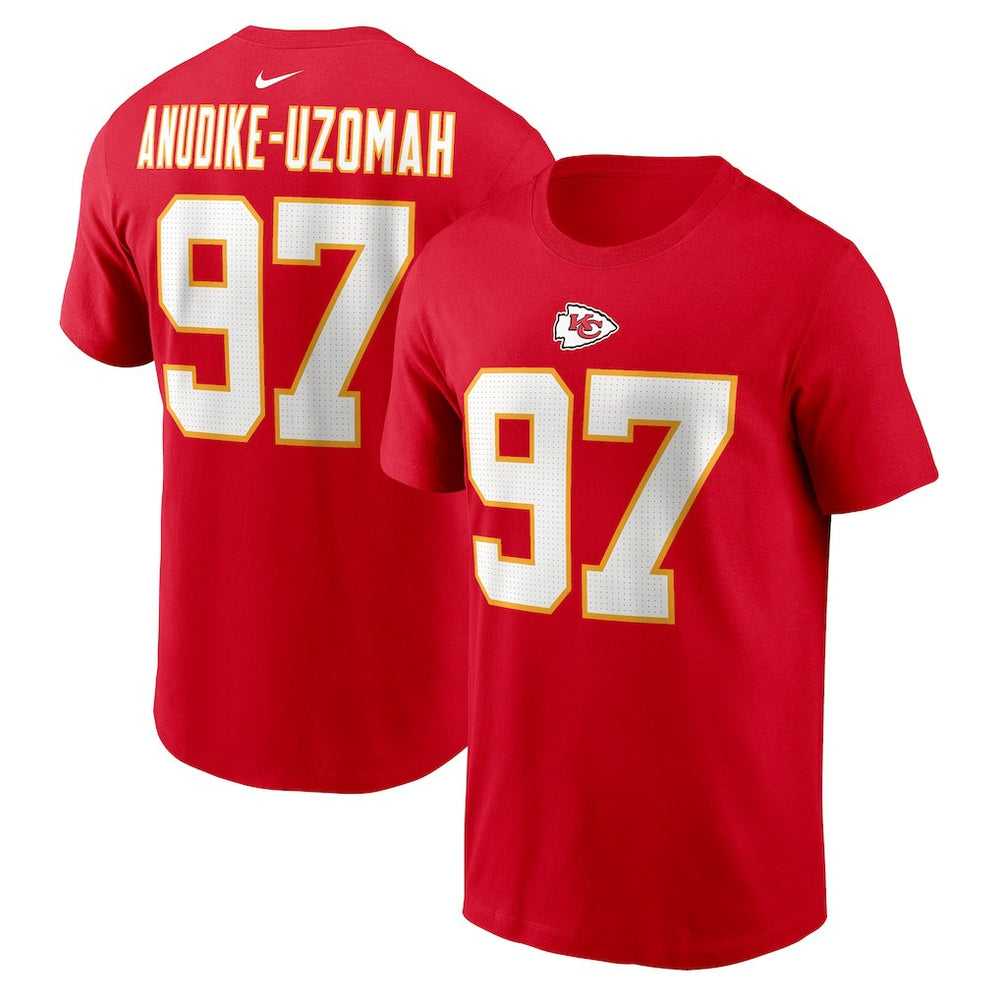 Felix Anudike-Uzomah Kansas City Chiefs Player Name & Number T-Shirt Red