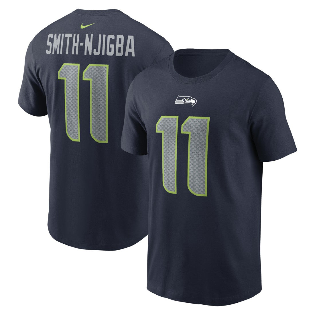 Jaxon Smith-Njigba Seattle Seahawks Player Name & Number T-Shirt Navy