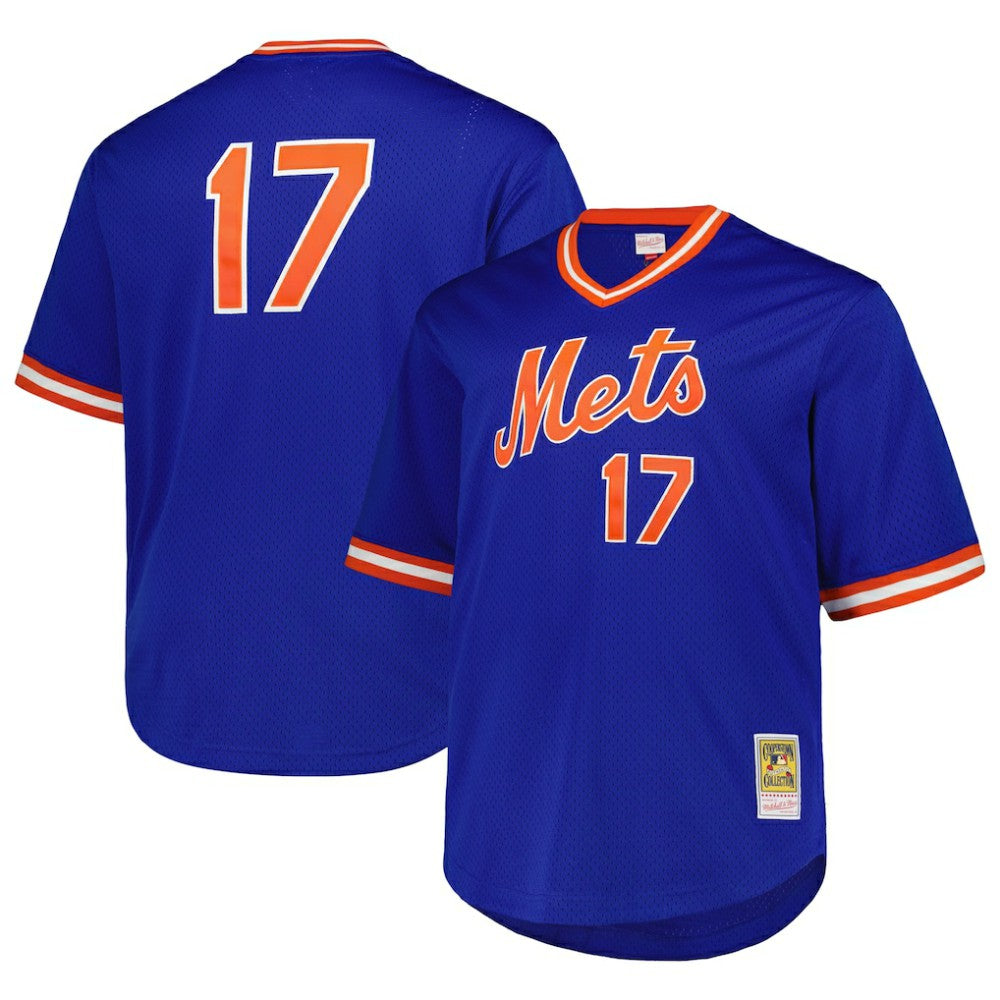 Keith Hernandez New York Mets Mitchell & Ness 1986 Cooperstown Collection Mesh Pullover Jersey - Royal Jerseys