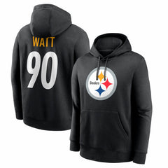 T.J. Watt Pittsburgh Steelers Name & Number Fleece Hoodie Black