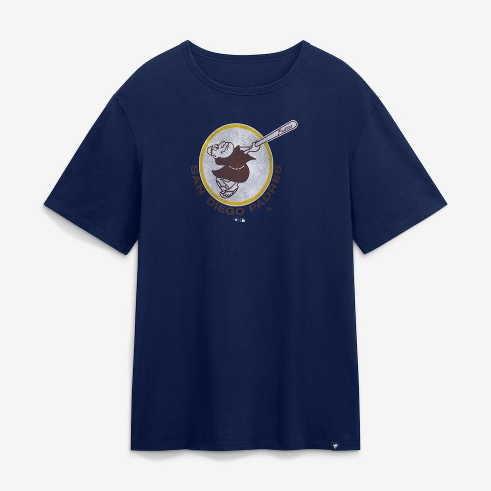 San Diego Padres Fanatics Vintage Logo Legacy T-Shirt - Navy T-shirts