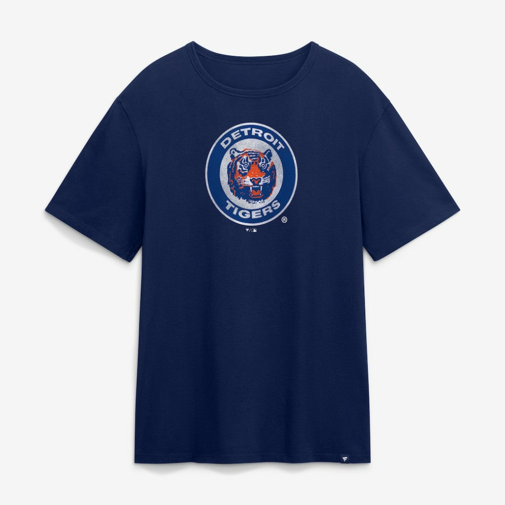Detroit Tigers Fanatics Vintage Logo Legacy T-Shirt - Navy T-shirts