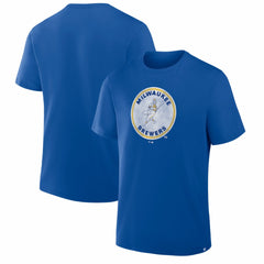Milwaukee Brewers Fanatics Vintage Logo Legacy T-Shirt - Royal T-shirts